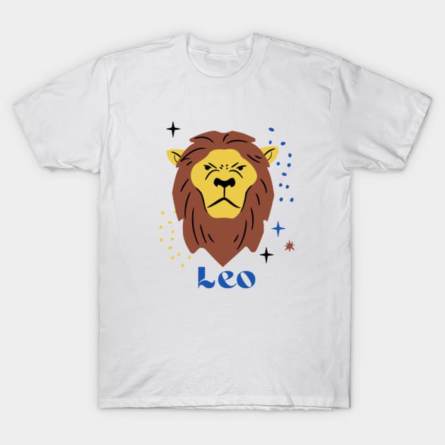 Leo Star Sign Birthday Mud T-Shirt by Quirky Quote Designs